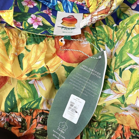 FARM Rio | Dresses | Farm Rio Caipirinha Tiered Tropical Cotton Mini Dress | Poshmark